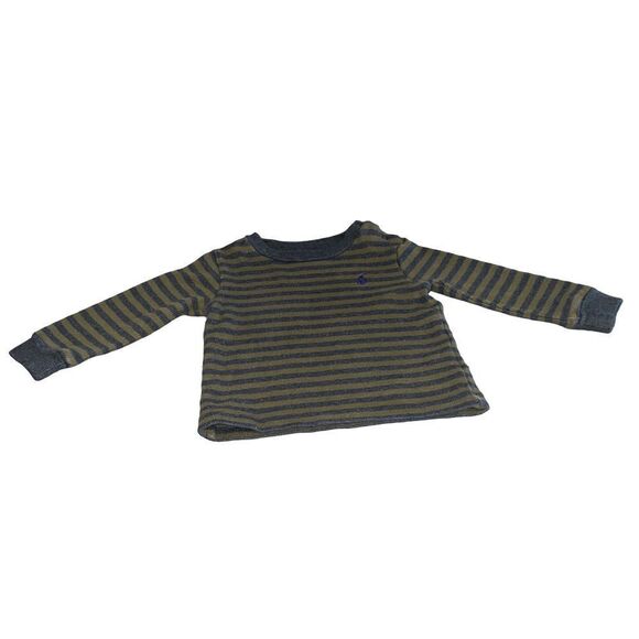 Ralph Lauren Waffle Knit Stripe Long Sleeve Tee - Picture 2 of 13